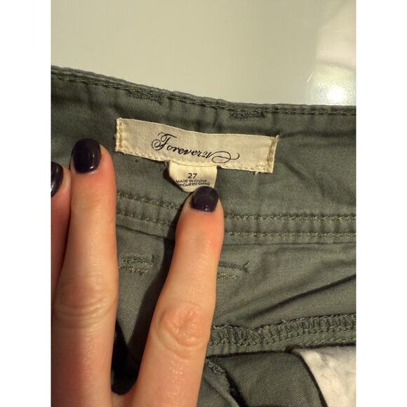 Forever 21 Army Green Shorts - Picture 3 of 4